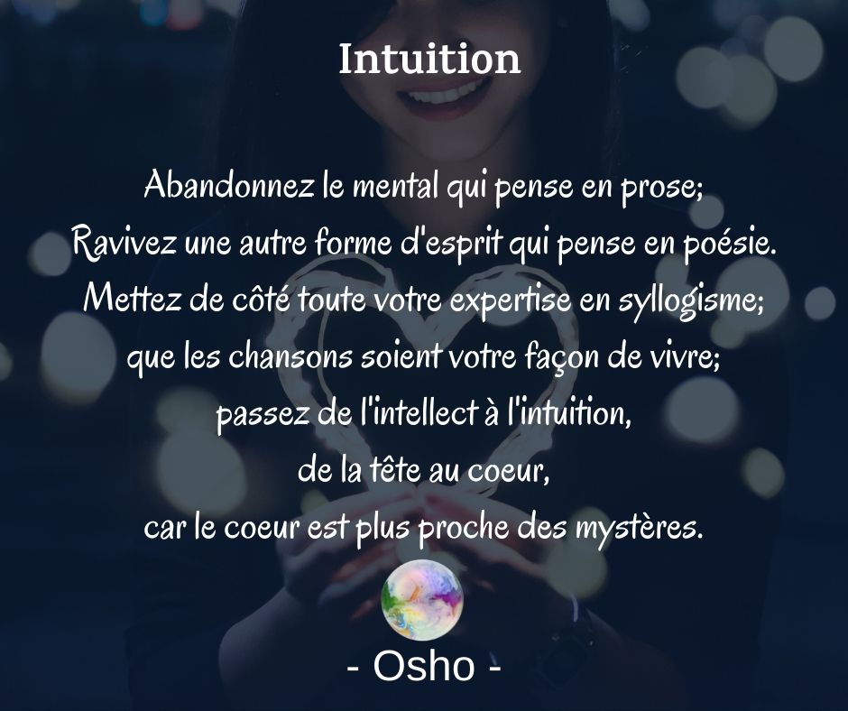 Citation Osho - Intuition