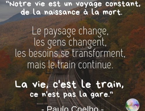 Citation Paulo Coelho | Notre vie est un voyage constant, de la naissance à la mort