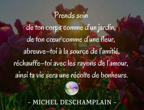 Citation Michel Deschamplain | Prends soin de ton corps comme d’un jardin