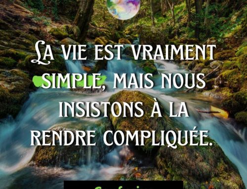 Citation Confucius – La vie est vraiment simple