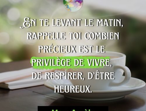 Citation Marc Aurèle – En te levant le matin